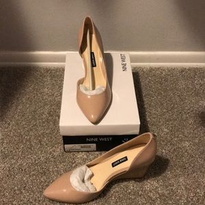 Nine West Nude Wedges Size 8